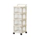 Πλαστική συρταριέρα αποθήκευσης τρόλεϊ 4 ορόφων - 10710 - 282142