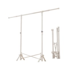 Πτυσσόμενη κρεμάστρα δαπέδου & απλώστρα ρούχων - DG202501 - 282180 - White