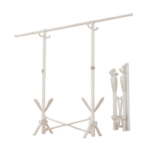 Πτυσσόμενη κρεμάστρα δαπέδου & απλώστρα ρούχων - DG202503 - 282197 - White