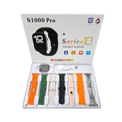 Σετ Smartwatch με 7 λουράκια - S1000 Pro - 814147 - Orange
