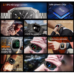 Smartwatch - Z17 Max - Stainless Steel - 814253 - Black