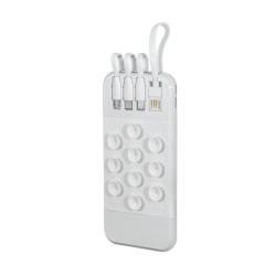 Powerbank 4in1 - Fast Charge - 10.000mah - X20 - 125200 - White