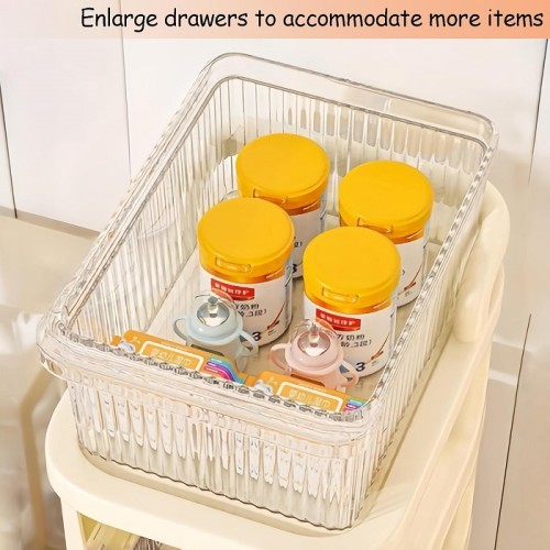 Πλαστική συρταριέρα αποθήκευσης τρόλεϊ 3 ορόφων - 10709 - 282135