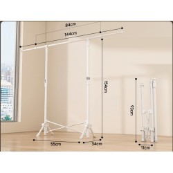 Πτυσσόμενη κρεμάστρα δαπέδου & απλώστρα ρούχων - DG202501 - 282180 - Black