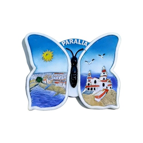 Τουριστικό μαγνητάκι Souvenir - Σετ 12pcs - Paralia - 678601