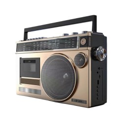 Φορητό ραδιόφωνο & κασετόφωνο με Bluetooth - GLB910 - 718211 - Brown