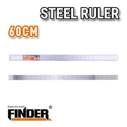 Μεταλλικός χάρακας - 60cm - Steel - Finder - 194381