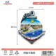 Τουριστικό μαγνητάκι Souvenir - Σετ 12pcs - Paralia - 678594
