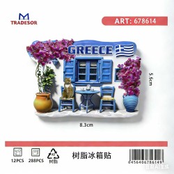 Τουριστικό μαγνητάκι Souvenir - Σετ 12pcs - Greece - 678614