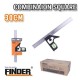 Γωνία μαραγκών ρυθμιζόμενη με αλφάδι - 300mm/12" - Finder - 191553