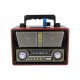 Επαναφορτιζόμενο ραδιόφωνο Retro - M1802-BT - 018022 - Black
