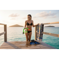 Μάσκα θαλάσσης με αναπνευστήρα - 105+509 - 117403