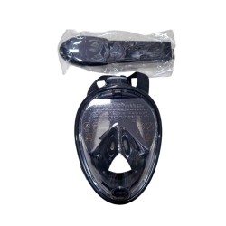 Μάσκα θαλάσσης Full Face με αναπνευστήρα - F-201 - 117405 - Black
