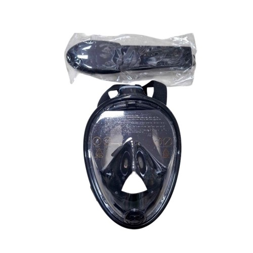 Μάσκα θαλάσσης Full Face με αναπνευστήρα - F-201 - 117405 - Black