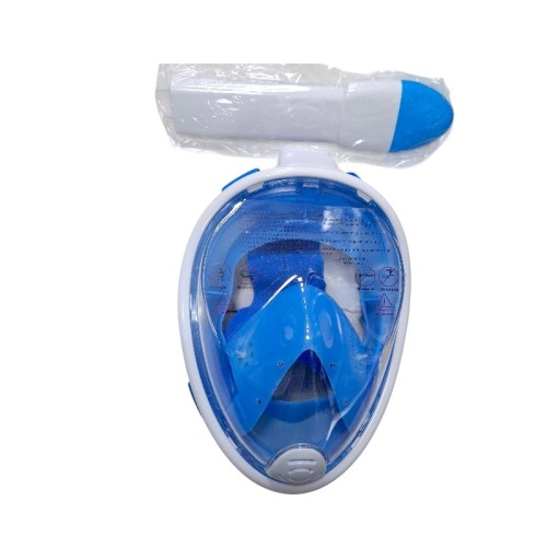 Μάσκα θαλάσσης Full Face με αναπνευστήρα - F-201 - 117405 - Blue