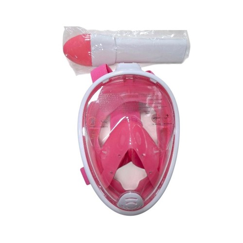 Μάσκα θαλάσσης Full Face με αναπνευστήρα - F-201 - 117405 - Pink