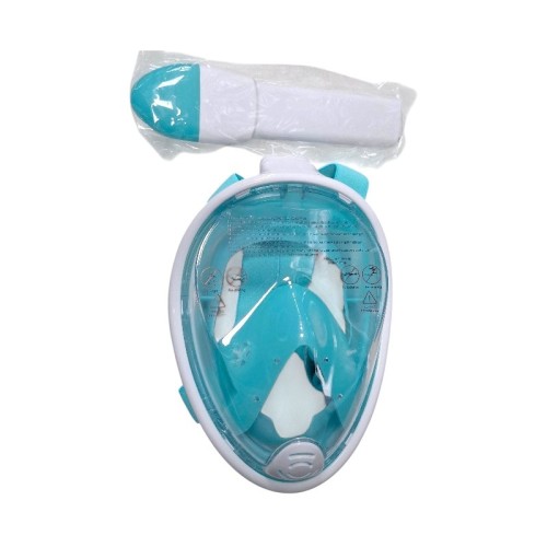 Μάσκα θαλάσσης Full Face με αναπνευστήρα - F-201 - 117405 - Green