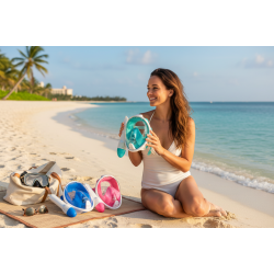 Μάσκα θαλάσσης Full Face με αναπνευστήρα - F-201S/M - L/XL - 117405