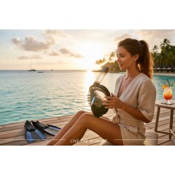 Μάσκα θαλάσσης Full Face με αναπνευστήρα - BHC - 127121