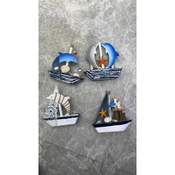 Διακοσμητικό Souvenir Καραβάκι - Σετ 12 τεμάχια - L2025-2 - 125571