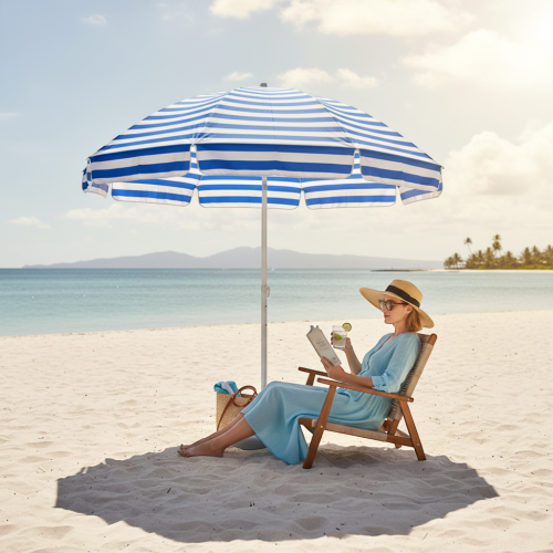 Ομπρέλα θαλάσσης & camping - 85cm - 181772 - Blue