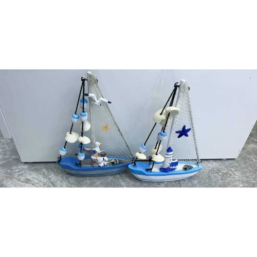 Διακοσμητικό Souvenir Καραβάκι - Σετ 2 τεμάχια - L2026-34CD - 125566