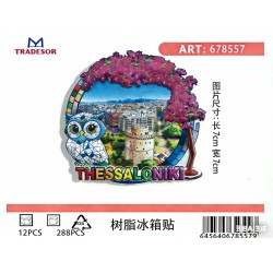 Τουριστικό μαγνητάκι Souvenir - Σετ 12pcs - Thessaloniki - 678557