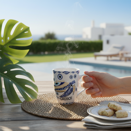 Σετ κεραμική κούπα Souvenir - 12pcs - Greece - 221189