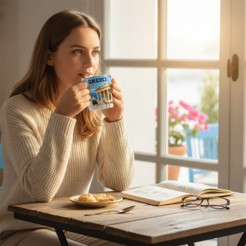 Σετ κεραμική κούπα Souvenir - 12pcs - Greece - 241109
