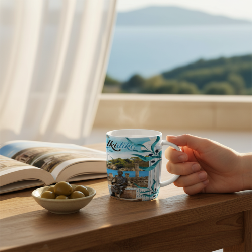 Σετ κεραμική κούπα Souvenir - 12pcs - Chalkidiki - 241147