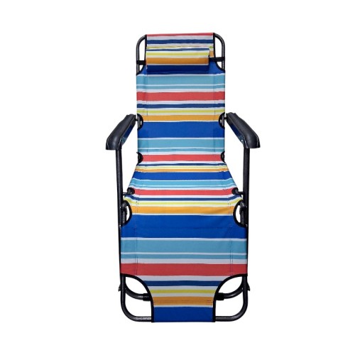 Πτυσσόμενη καρέκλα-ξαπλώστρα παραλίας - 1236E - 241798 - Blue/Yellow