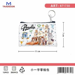 Πορτοφόλι Souvenir μπρελόκ - Σετ 10pcs - PVC - Paralia - 11*7cm - 871730