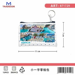 Πορτοφόλι Souvenir μπρελόκ - Σετ 10pcs - PVC - Paralia - 11*7cm - 871729