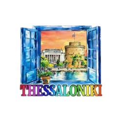 Τουριστικό μαγνητάκι Souvenir - Σετ 12pcs - Thessaloniki - 678559