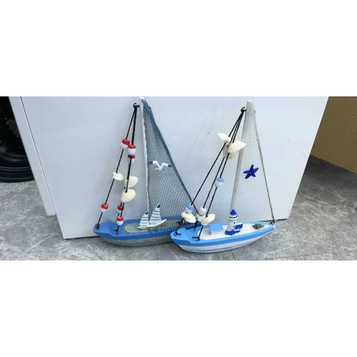 Διακοσμητικό Souvenir Καραβάκι - Σετ 2 τεμάχια - L2026-35AB - 125567