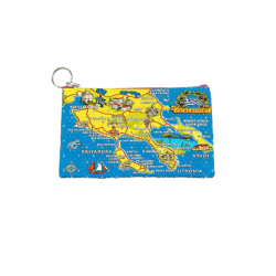 Πορτοφόλι Souvenir μπρελόκ - Σετ 10pcs - PVC - Chalkidiki - 16*10cm - 871702