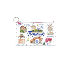 Πορτοφόλι Souvenir μπρελόκ - Σετ 10pcs - PVC - Thessaloniki - 16*10cm - 871704