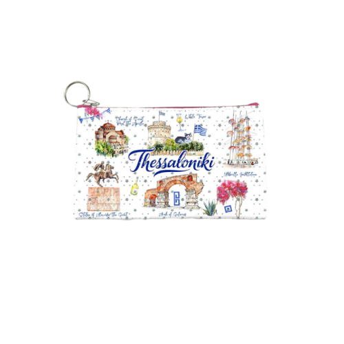 Σετ 12Χ - Πορτοφόλι Souvenir μπρελόκ - PVC - Thessaloniki - 16*10cm - 871704
