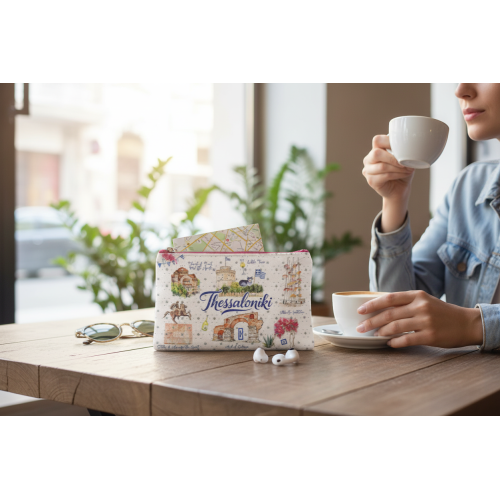 Σετ 12Χ - Πορτοφόλι Souvenir μπρελόκ - PVC - Thessaloniki - 16*10cm - 871704