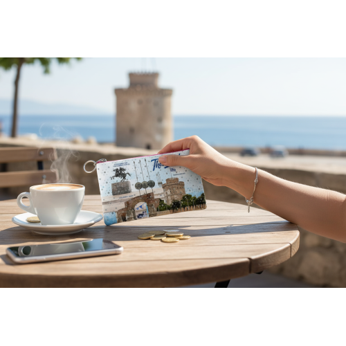 Σετ 12Χ - Πορτοφόλι Souvenir μπρελόκ - PVC - Thessaloniki - 16*10cm - 871706