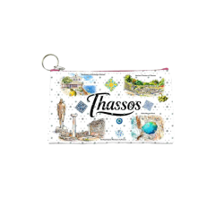 Πορτοφόλι Souvenir μπρελόκ - Σετ 10pcs - PVC - Thassos - 16*10cm - 871712