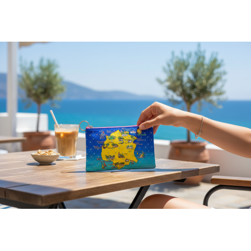 Σετ 12Χ - Πορτοφόλι Souvenir μπρελόκ - PVC - Thassos - 16*10cm - 871714