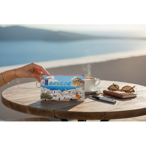 Σετ 12Χ - Πορτοφόλι Souvenir μπρελόκ - PVC - Greece - 16*10cm - 871716