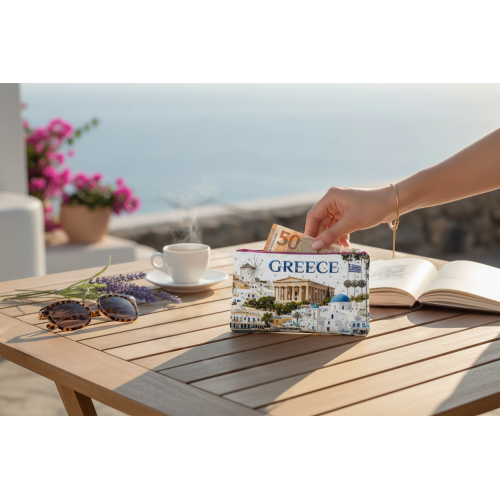 Σετ 12Χ - Πορτοφόλι Souvenir μπρελόκ - PVC - Greece - 16*10cm - 871718