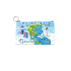 Πορτοφόλι Souvenir μπρελόκ - Σετ 10pcs - PVC - Greece - 16*10cm - 871719