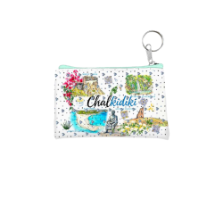 Πορτοφόλι Souvenir μπρελόκ - Σετ 10pcs - PVC - Chalkidiki - 11*7cm - 871720