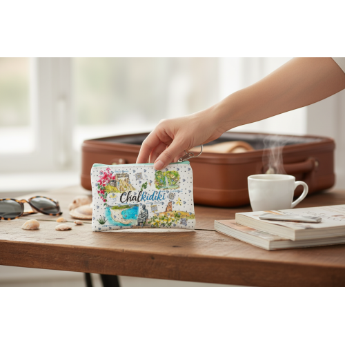 Σετ 12Χ - Πορτοφόλι Souvenir μπρελόκ - PVC - Chalkidiki - 11*7cm - 871720