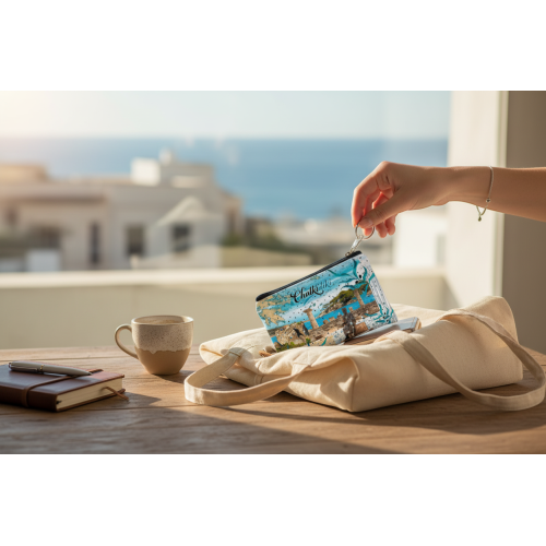 Σετ 12Χ - Πορτοφόλι Souvenir μπρελόκ - PVC - Chalkidiki - 11*7cm - 871723