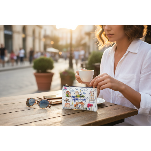 Σετ 12Χ - Πορτοφόλι Souvenir μπρελόκ - PVC - Thessaloniki - 11*7cm - 871724