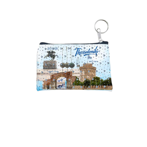 Σετ 12Χ - Πορτοφόλι Souvenir μπρελόκ - PVC - Thessaloniki - 11*7cm - 871726